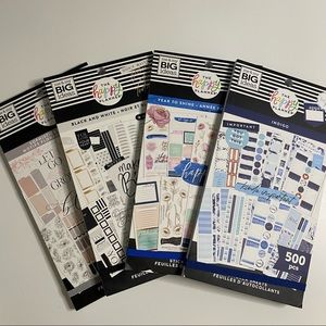 BRAND NEW HAPPY PLANNER STICKER BOOKS SET OF 4